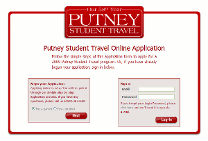 Putney Student Travel Online Application thumbnail